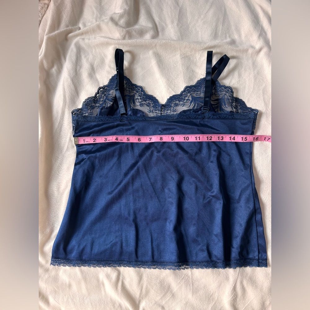 Vintage Usa Made Navy Lace Camisole — image 6 of 7